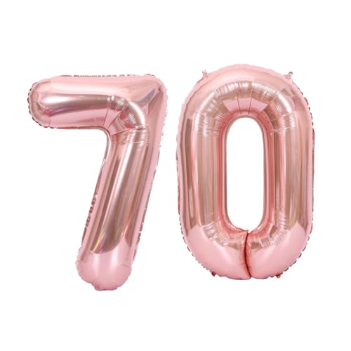 Folienballons für Paten, 40,6 cm, für Kinder und Erwachsene, Geburtstag, Jahrestag, Party-Dekorationen, Zubehör für den Heimgebrauch (Rosa, Nummer 70) von GODFATHER LTD PARTY EVERY DAY