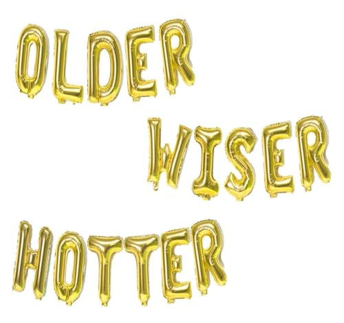 Folienballons mit Aufschrift "Godfather 40.6 cm Words Phrases Theme Party Alphabet Buchstaben Folienballon Banner zur Dekoration (Gold, Ältere Weise heißer) von GODFATHER LTD PARTY EVERY DAY