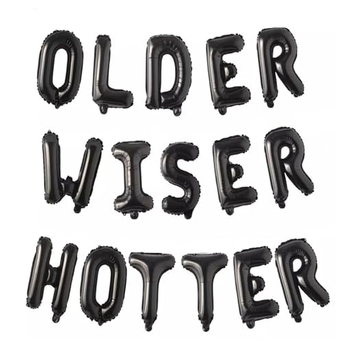 Folienballons mit Aufschrift "Godfather 40.6 cm Words Phrases Theme Party Alphabet Buchstaben Folienballon Banner zur Dekoration (schwarz, ältere weise heißer) von GODFATHER LTD PARTY EVERY DAY