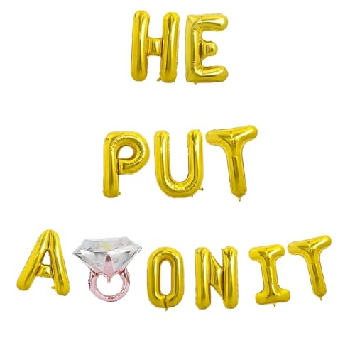 Folienballons mit Aufschrift "Godfather 40.6 cm Words Phrases Theme Party Alphabet Letters Foil Party Balloon Banner For Decoration (Gold, He Put on it) von GODFATHER LTD PARTY EVERY DAY