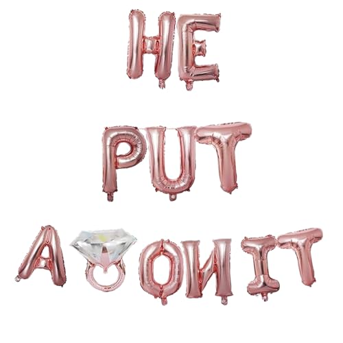 Folienballons mit Aufschrift "Godfather 40.6 cm Words Phrases Theme Party Alphabet Letters Foil Party Balloon Banner For Decoration (Rose Gold, He Put on it) von GODFATHER LTD PARTY EVERY DAY