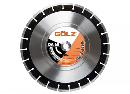 GÖLZ Diamant Trennscheibe DA60 Ø400 x 25,4 mm, Diamantscheibe für Asphalt, Estrich, mittelharter Beton, Klinker & Ziegel, Premium Qualität Made in Germany GÖLZ Diamant Trennscheibe DA60 Ø400 x 25,4 mm, Diamantscheibe für Asphalt, Estrich, mittelharter Beton, Klinker & Ziegel, Premium Qualität Made in Germany von GÖLZ