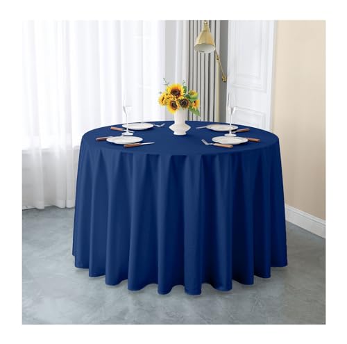 GOEXCPL Einfarbige runde Satin-Tischdecke Verdicken Glatter Stoff Geeignet für Restaurants, Hotels, Hochzeiten und Partys Maschinenwaschbar, Blau-1, Durchmesser 200 cm GOEXCPL Einfarbige runde Satin-Tischdecke Verdicken Glatter Stoff Geeignet für Restaurants, Hotels, Hochzeiten und Partys Maschinenwaschbar, Blau-1, Durchmesser 200 cm von GOEXCPL