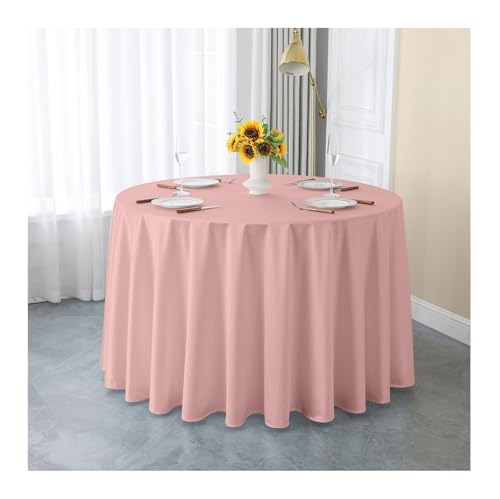 GOEXCPL Einfarbige runde Satin-Tischdecke Verdicken Glatter Stoff Geeignet für Restaurants, Hotels, Hochzeiten und Partys Maschinenwaschbar, Rosa, Durchmesser 220 cm GOEXCPL Einfarbige runde Satin-Tischdecke Verdicken Glatter Stoff Geeignet für Restaurants, Hotels, Hochzeiten und Partys Maschinenwaschbar, Rosa, Durchmesser 220 cm von GOEXCPL