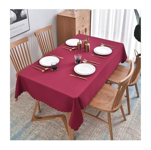 GOEXCPL Tischdecke aus Polyester, schützt und dekoriert Tischplatten, geeignet für Esstische, Couchtische, Hotels und Hochzeiten, Rot-2, 200 x 500 cm GOEXCPL Tischdecke aus Polyester, schützt und dekoriert Tischplatten, geeignet für Esstische, Couchtische, Hotels und Hochzeiten, Rot-2, 200 x 500 cm von GOEXCPL