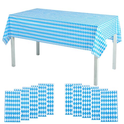 GOGOLAN 10 Stück Oktoberfest-Tischdecken, Party-Tischdecken, 137 x 274 cm, Oktoberfest-Tischdecke, rechteckige Party-Tischdecken für Oktoberfest, deutsche Party-Dekorationen, Oktoberfest-Dekor GOGOLAN 10 Stück Oktoberfest-Tischdecken, Party-Tischdecken, 137 x 274 cm, Oktoberfest-Tischdecke, rechteckige Party-Tischdecken für Oktoberfest, deutsche Party-Dekorationen, Oktoberfest-Dekor von GOGOLAN