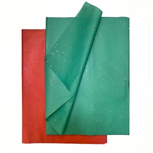 GOHOY Glitzer-Seidenpapier für Geschenktüten, Weihnachtsdekoration, Verpackung, Bastel-Leckereien, 50,8 x 35,6 cm, 100 Blatt von GOHOY