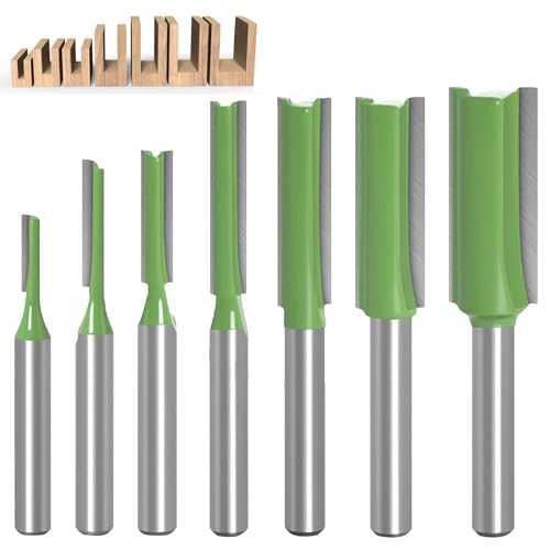 GOIEHIR 7 Teiliges Set Fräser für Oberfräse, Router Bit 6mm, Holzfräser Fräser, für Holz Fräser Schneiden Nutfräsen GOIEHIR 7 Teiliges Set Fräser für Oberfräse, Router Bit 6mm, Holzfräser Fräser, für Holz Fräser Schneiden Nutfräsen von GOIEHIR
