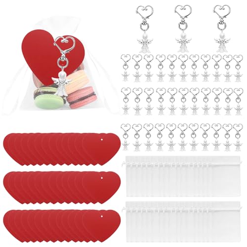 GOIEHIR Schutzengel Anhänger, 36 Stücke Engel Anhänger Gastgeschenk Taufe, 40 Stücke Organza Beutel, 40 Stücke Herz Geschenkanhänger, für Hochzeit Taufe, Weihnachten, Geschenke GOIEHIR Schutzengel Anhänger, 36 Stücke Engel Anhänger Gastgeschenk Taufe, 40 Stücke Organza Beutel, 40 Stücke Herz Geschenkanhänger, für Hochzeit Taufe, Weihnachten, Geschenke von GOIEHIR