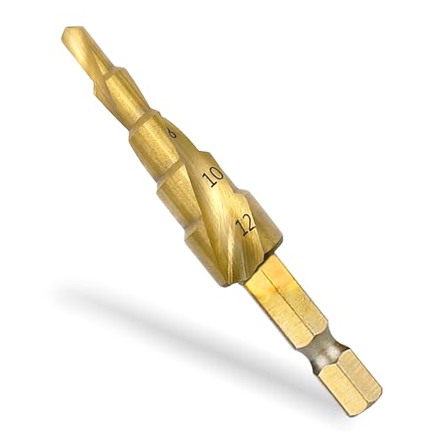 HSS Kegelbohrer, Ø 4-12mm Spiralnut Stufenbohrer, Schälbohrer, Spiralnut Kegelbohrer für Metall, Edelstahl, Kunststoff, Holz HSS Kegelbohrer, Ø 4-12mm Spiralnut Stufenbohrer, Schälbohrer, Spiralnut Kegelbohrer für Metall, Edelstahl, Kunststoff, Holz von GOIEHIR
