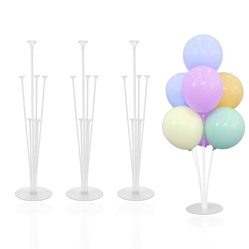 GOIEHIR Luftballon Ständer, 3 Stück Ballonständer, Wiederverwendbare Ballonständer für Geburtstag Deko, Party Dekoration und Hochzeitsdekorationen GOIEHIR Luftballon Ständer, 3 Stück Ballonständer, Wiederverwendbare Ballonständer für Geburtstag Deko, Party Dekoration und Hochzeitsdekorationen von GOIEHIR