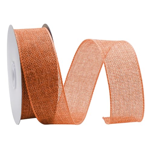 GOIYZTTR 10M Orange Sackleinen Band Rolle 4 cm Breit Juteband Jahrgang Verdrahtet Sackleinen Decoband Geeignet für DIY-Bastelverpackungen Geschenke und Blumenstraußdekoration GOIYZTTR 10M Orange Sackleinen Band Rolle 4 cm Breit Juteband Jahrgang Verdrahtet Sackleinen Decoband Geeignet für DIY-Bastelverpackungen Geschenke und Blumenstraußdekoration von GOIYZTTR
