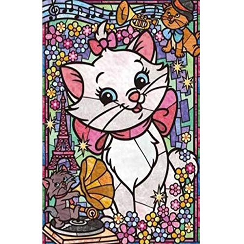 5D-Diamant-Malerei-Set für Erwachsene, Aristocats Marie Cat Zootopia Full Drill Diamant-Stickerei-Set Home Office Wandkunst Dekor Malen nach Zahlen 30 x 30 cm 5D-Diamant-Malerei-Set für Erwachsene, Aristocats Marie Cat Zootopia Full Drill Diamant-Stickerei-Set Home Office Wandkunst Dekor Malen nach Zahlen 30 x 30 cm von GOJOSOWIN