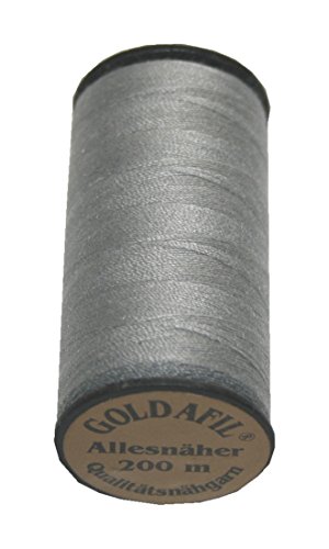 Nähmaschinen Nähgarn Polyester 40/2Ne grau 200m (1003) von GOLDAFIL