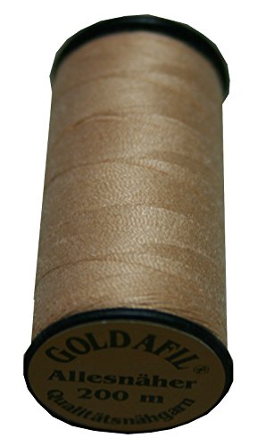 Nähmaschinen Nähgarn Polyester Ne 40/2 beige 200 m (1035) von GOLDAFIL