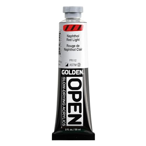 Golden OPEN Acrylfarben, 60 ml, 7210 Naphthol Red Light von GOLDEN