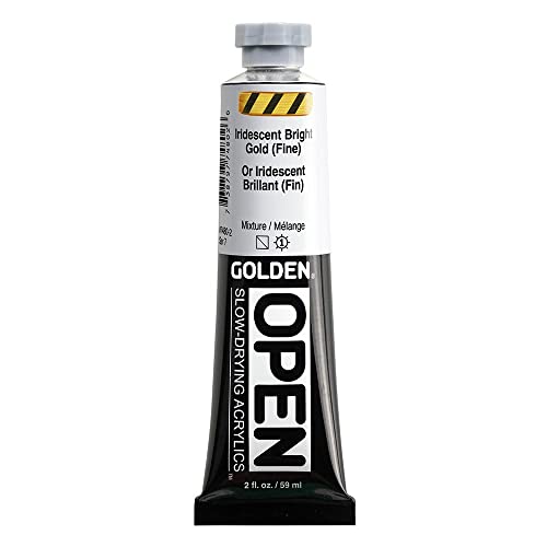 Golden OPEN Acrylfarben, 60 ml, 7480 Iri. Bright Gold von GOLDEN