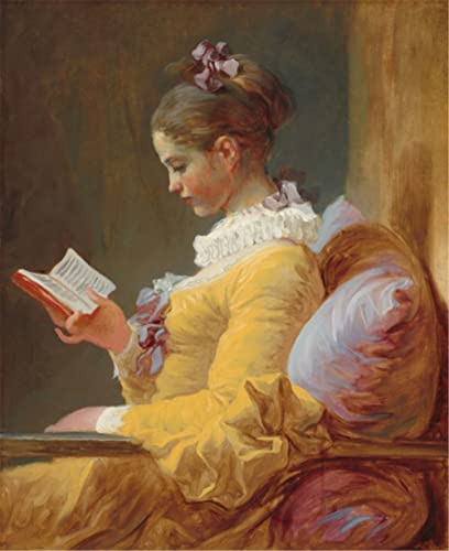 GOLDFI DIY Diamond Art Painting Berühmte Gemälde von Jean-Honoré Fragonard – Lesendes Mädchen – Full Drill Resin 5D-Stickerei Kreuzstich-Mosaik Handarbeit 30 × 40 cm GOLDFI DIY Diamond Art Painting Berühmte Gemälde von Jean-Honoré Fragonard – Lesendes Mädchen – Full Drill Resin 5D-Stickerei Kreuzstich-Mosaik Handarbeit 30 × 40 cm von GOLDFI