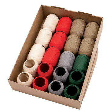 20 x GOLDINA Eiknäuel Nature - 10 mm x 12 m Uni sortiert. von GOLDINA