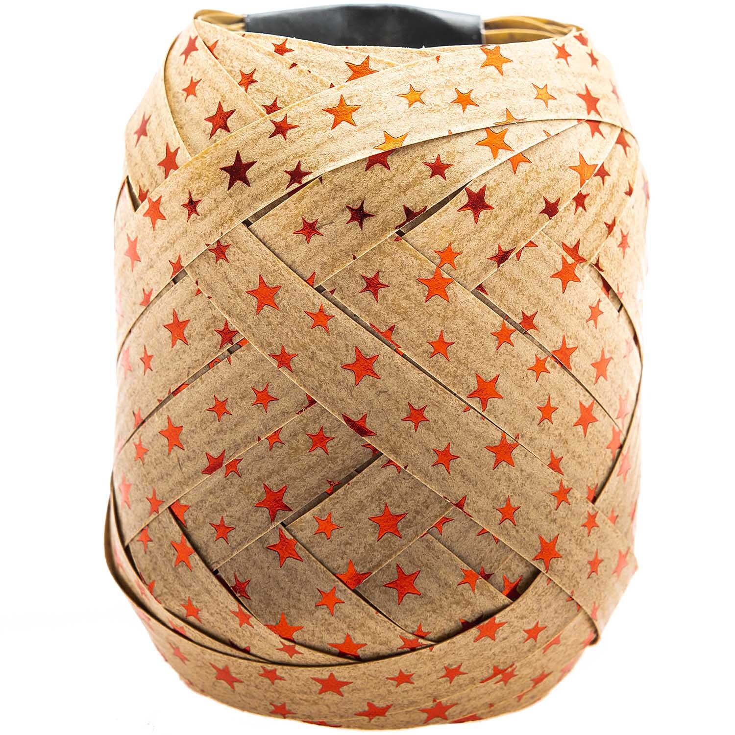 GOLDINA Geschenkband Spacetime Hellbraun-Rot von GOLDINA