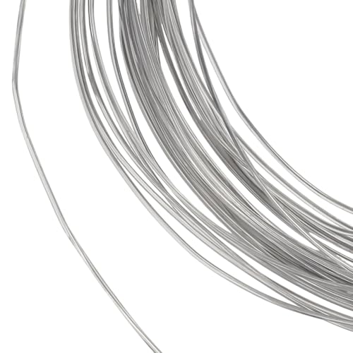 GOMAKERER 1 Rolle 20M Metalldraht Silberner Aluminium 1.5mm Basteldraht Biegsamer Metall Bildhauerdraht Zum Formen von Krempen Hüten Basteln Schmuckherstellung Perlenstickerei Blumenmuster GOMAKERER 1 Rolle 20M Metalldraht Silberner Aluminium 1.5mm Basteldraht Biegsamer Metall Bildhauerdraht Zum Formen von Krempen Hüten Basteln Schmuckherstellung Perlenstickerei Blumenmuster von GOMAKERER