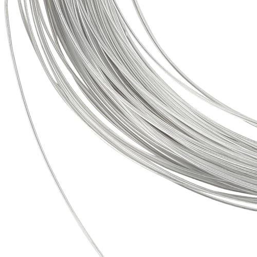 GOMAKERER 1 Rolle 20M Metalldraht Silberner Aluminium 1mm Basteldraht Biegsamer Metall Bildhauerdraht Zum Formen von Krempen Hüten Basteln Schmuckherstellung Perlenstickerei Blumenmuster GOMAKERER 1 Rolle 20M Metalldraht Silberner Aluminium 1mm Basteldraht Biegsamer Metall Bildhauerdraht Zum Formen von Krempen Hüten Basteln Schmuckherstellung Perlenstickerei Blumenmuster von GOMAKERER