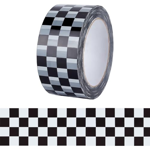 GOMAKERER 1 Rolle Kariertes Flaggenband, Kariertes Klebeband, Rennwagen-Klebeband, Bedrucktes Klebeband, Schwarz-Weißes Klebeband, Rolle 100 m, Für Scrapbooking, DIY, Basteln, Box-Dekoration GOMAKERER 1 Rolle Kariertes Flaggenband, Kariertes Klebeband, Rennwagen-Klebeband, Bedrucktes Klebeband, Schwarz-Weißes Klebeband, Rolle 100 m, Für Scrapbooking, DIY, Basteln, Box-Dekoration von GOMAKERER
