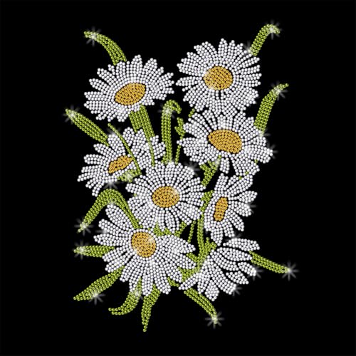 GOMAKERER 1 Stück Strass Transfer Zum Aufbügeln, Gänseblümchen Hotfix Aufnäher Zum Aufbügeln Transferaufkleber Florale Kristall Wärmeübertragung Kleidungsreparatur Dekor Für T Shirt Mütze Jacke Dekor GOMAKERER 1 Stück Strass Transfer Zum Aufbügeln, Gänseblümchen Hotfix Aufnäher Zum Aufbügeln Transferaufkleber Florale Kristall Wärmeübertragung Kleidungsreparatur Dekor Für T Shirt Mütze Jacke Dekor von GOMAKERER