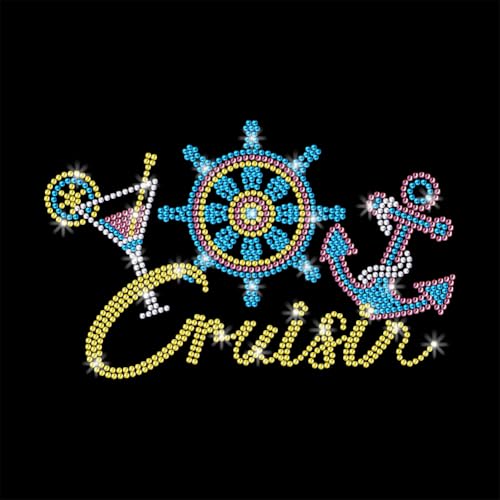 GOMAKERER 1 Stück Strass Transfer Zum Aufbügeln, Nautischer Cocktail Hot Fix Aufnäher Zum Aufbügeln Transferaufkleber Kristall Wärmeübertragung Kleidungsreparatur Dekor Für T Shirt Mütze Jacke Dekor GOMAKERER 1 Stück Strass Transfer Zum Aufbügeln, Nautischer Cocktail Hot Fix Aufnäher Zum Aufbügeln Transferaufkleber Kristall Wärmeübertragung Kleidungsreparatur Dekor Für T Shirt Mütze Jacke Dekor von GOMAKERER