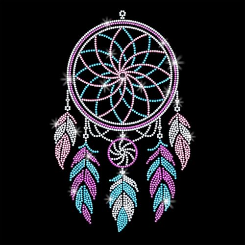 GOMAKERER 1 x Strass-Transfer-Flicken zum Aufbügeln, Traumfänger, Kristall-Wärmetransfer-Aufkleber, Kleidung, Reparaturflicken für T-Shirt, Hut, Jacke, Dekoration, DIY GOMAKERER 1 x Strass-Transfer-Flicken zum Aufbügeln, Traumfänger, Kristall-Wärmetransfer-Aufkleber, Kleidung, Reparaturflicken für T-Shirt, Hut, Jacke, Dekoration, DIY von GOMAKERER