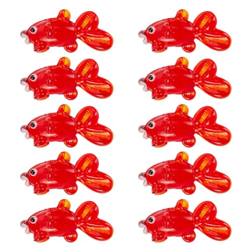 GOMAKERER 10 Stück Fisch Lampwork Glasperlen Handgefertigte Lose Abstandsperlen Mit Goldfischen Holprige Perlen Mit Meereslebewesen Cartoon Tiere Perlen Für Armband Halskette Sommer Schmuckherstellung GOMAKERER 10 Stück Fisch Lampwork Glasperlen Handgefertigte Lose Abstandsperlen Mit Goldfischen Holprige Perlen Mit Meereslebewesen Cartoon Tiere Perlen Für Armband Halskette Sommer Schmuckherstellung von GOMAKERER