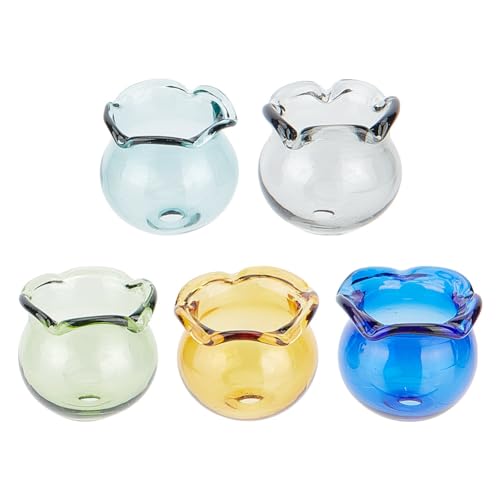GOMAKERER 10 Stück Handgefertigte Glas-Campanula-Blumenperlen, 5 Farben Transparente Trompetenblumen-Abstandsperlen Kristall-Blumenperlen Für Windspiele, Basteln, Schmuckherstellung GOMAKERER 10 Stück Handgefertigte Glas-Campanula-Blumenperlen, 5 Farben Transparente Trompetenblumen-Abstandsperlen Kristall-Blumenperlen Für Windspiele, Basteln, Schmuckherstellung von GOMAKERER