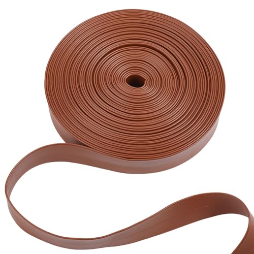 GOMAKERER 10.94 Yards Faux Flachen Lederriemen, 2.5cm Breites Braunes Lederbesatzband Umklappbares Lederband PU Kunstlederstreifen Besatzband Für Heimwerker Nähen Schmuck GOMAKERER 10.94 Yards Faux Flachen Lederriemen, 2.5cm Breites Braunes Lederbesatzband Umklappbares Lederband PU Kunstlederstreifen Besatzband Für Heimwerker Nähen Schmuck von GOMAKERER