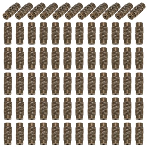 GOMAKERER 100 Stück Messing Schraubverschluss 12x4mm, Antike Bronzesäulen Schraubverschlüsse Drehverschlüsse Fassrohrverschlüsse Kordel Endkappen 1mm Loch Schmuckverschlüsse Für Schmuckzubehör GOMAKERER 100 Stück Messing Schraubverschluss 12x4mm, Antike Bronzesäulen Schraubverschlüsse Drehverschlüsse Fassrohrverschlüsse Kordel Endkappen 1mm Loch Schmuckverschlüsse Für Schmuckzubehör von GOMAKERER