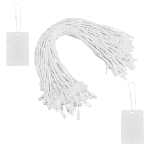 GOMAKERER 1000 Stück Hängeetikett String Preis Hängeetiketten String Weiße Preisanhänger Schnappverschluss Stiftschlaufe Für Etiketten, Kleidung, Schmuck, Gepäckzubehör 195x3.5mm GOMAKERER 1000 Stück Hängeetikett String Preis Hängeetiketten String Weiße Preisanhänger Schnappverschluss Stiftschlaufe Für Etiketten, Kleidung, Schmuck, Gepäckzubehör 195x3.5mm von GOMAKERER