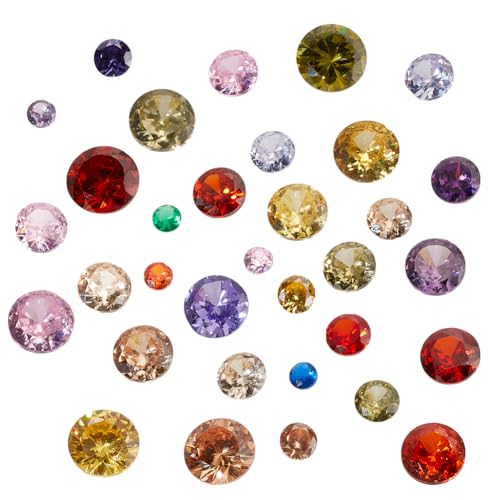 GOMAKERER 104 Stück 8 Größen Kristallklarer Zirkonia Cabochon, Facettierte Cabochons Strasssteine Mit Spitzer Rückseite Diamant Edelsteine Für Nagelkunst Ohrringe Armbänder DIY Bastelarbeiten GOMAKERER 104 Stück 8 Größen Kristallklarer Zirkonia Cabochon, Facettierte Cabochons Strasssteine Mit Spitzer Rückseite Diamant Edelsteine Für Nagelkunst Ohrringe Armbänder DIY Bastelarbeiten von GOMAKERER
