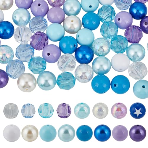 GOMAKERER 148 Stück Perlen Für Stifte, 19mm Große Kristallperlen Rondelle Abstandshalterperlen Imitationsperlen Facettierte Acrylperlen Lose Zuckerperlen Für Schmuckherstellung Schlüsselanhänger GOMAKERER 148 Stück Perlen Für Stifte, 19mm Große Kristallperlen Rondelle Abstandshalterperlen Imitationsperlen Facettierte Acrylperlen Lose Zuckerperlen Für Schmuckherstellung Schlüsselanhänger von GOMAKERER