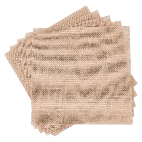 GOMAKERER 15 Stück Sackleinenquadrate, 7.91x7.87x0.04 Zoll Hochwertige Jute-Sackleinen-Leinenstoffe Stoff Mit Fertigen Kanten Leinenstoffe Quadrate Für Die Tischdekoration Bei Hochzeiten GOMAKERER 15 Stück Sackleinenquadrate, 7.91x7.87x0.04 Zoll Hochwertige Jute-Sackleinen-Leinenstoffe Stoff Mit Fertigen Kanten Leinenstoffe Quadrate Für Die Tischdekoration Bei Hochzeiten von GOMAKERER
