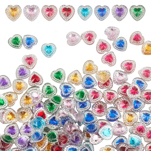 GOMAKERER 160 Stück 8 Farben Flache Rückseite Herz Acryl Strass 11.5mm 3D Herz Kristall Edelsteine Acryl Juwelen Edelsteine Zum Basteln Perlen Gesichtsbemalung Modeschmuckherstellung GOMAKERER 160 Stück 8 Farben Flache Rückseite Herz Acryl Strass 11.5mm 3D Herz Kristall Edelsteine Acryl Juwelen Edelsteine Zum Basteln Perlen Gesichtsbemalung Modeschmuckherstellung von GOMAKERER