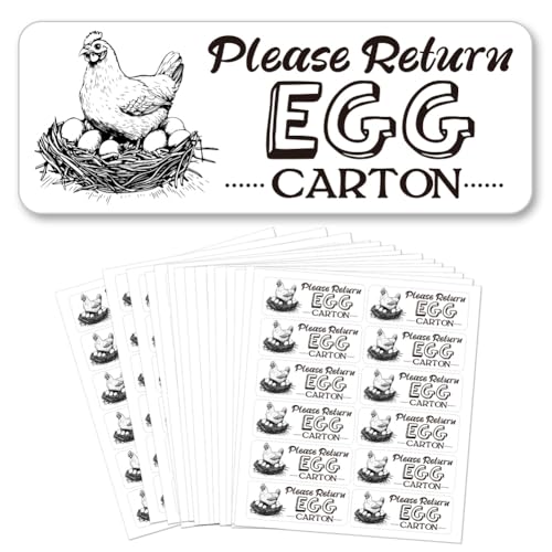 GOMAKERER 180 Stück Etiketten Für Enteneierkartons, 2.5x6.7cm Täglich von Delightful Ducks Gelegte Aufkleber Mit Frischen Eiern Bauernhof Selbstklebende Eierverpackungsaufkleber Für Kartons Behälter von GOMAKERER