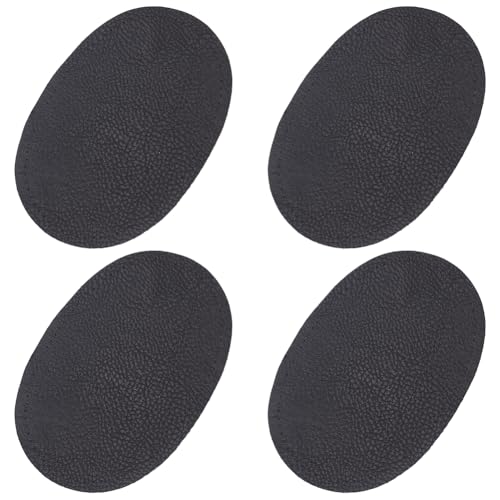 GOMAKERER 2 Paar Ovale Ellenbogen Und Knieflicken Aus Stoff Zum Aufnähen Reparaturflicken Aus PU Leder Zum Aufnähen Applikationen Für Pullover Puffer Hosen Kleidungslöcher, 13.8x9.2cm, Schwarz GOMAKERER 2 Paar Ovale Ellenbogen Und Knieflicken Aus Stoff Zum Aufnähen Reparaturflicken Aus PU Leder Zum Aufnähen Applikationen Für Pullover Puffer Hosen Kleidungslöcher, 13.8x9.2cm, Schwarz von GOMAKERER