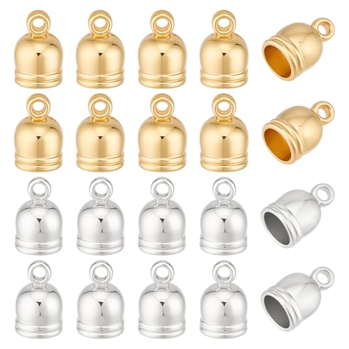 GOMAKERER 200 Stück Lederkordelenden, 2 Farben 8mm CCB Endkappen Aus Kunststoff Für Crimpkordeln Bandenden Verschlussspitzen Endkappen Mit Loch Für Halsketten Armbänder DIY Basteln Schmuckherstellung GOMAKERER 200 Stück Lederkordelenden, 2 Farben 8mm CCB Endkappen Aus Kunststoff Für Crimpkordeln Bandenden Verschlussspitzen Endkappen Mit Loch Für Halsketten Armbänder DIY Basteln Schmuckherstellung von GOMAKERER