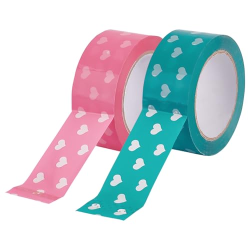 GOMAKERER 200m 2 Farben Herzbänder, 4.5cm Breites Dekoratives Klebeband Aufkleber Aufbewahrung Verpackungsband Rolle Selbstklebendes Siegelband Für Verpackungen, Versand, Basteln GOMAKERER 200m 2 Farben Herzbänder, 4.5cm Breites Dekoratives Klebeband Aufkleber Aufbewahrung Verpackungsband Rolle Selbstklebendes Siegelband Für Verpackungen, Versand, Basteln von GOMAKERER
