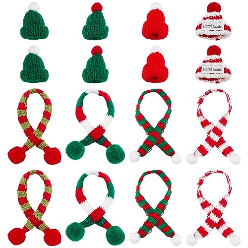 GOMAKERER 27 Stück Mini-Strickmütze Schal, 8 Stile Weihnachts-Mini-Weihnachtsmütze Und Schal-Set, Weihnachtsbaumschmuck Für Heimwerker, Handwerk, Weinflaschen, Abdeckung, Heim-Weihnachtsdekoration GOMAKERER 27 Stück Mini-Strickmütze Schal, 8 Stile Weihnachts-Mini-Weihnachtsmütze Und Schal-Set, Weihnachtsbaumschmuck Für Heimwerker, Handwerk, Weinflaschen, Abdeckung, Heim-Weihnachtsdekoration von GOMAKERER