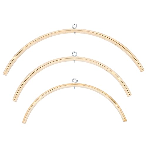 GOMAKERER 3 Stück 3 Stile Bettglocke, Mobile Bett Glocke Holz Windspiel Hängen DIY Holzrahmen Ornamente Handgemachte Kit Für Pflege Zubehör Krankenschwester Charms von GOMAKERER