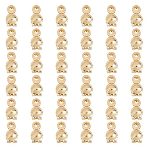 GOMAKERER 300 Stück Echte 18K Vergoldete Perlenspitzen, 7x4mm Calotte Ends Offene Clamshell Knotenabdeckungen Umklappbare Perlenspitzen Kleine Lochendkappen Für Schmuckherstellung Halskette Ohrring GOMAKERER 300 Stück Echte 18K Vergoldete Perlenspitzen, 7x4mm Calotte Ends Offene Clamshell Knotenabdeckungen Umklappbare Perlenspitzen Kleine Lochendkappen Für Schmuckherstellung Halskette Ohrring von GOMAKERER