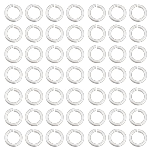 GOMAKERER 50 Stück 925 Biegeringe Aus Sterlingsilber, 4mm Geschlossene Biegeringe Gelötete Biegeringe Geschlossene Runde O Ringe Kleine Schmuckringe Für Herstellung Schmuck Armbändern Halsketten von GOMAKERER