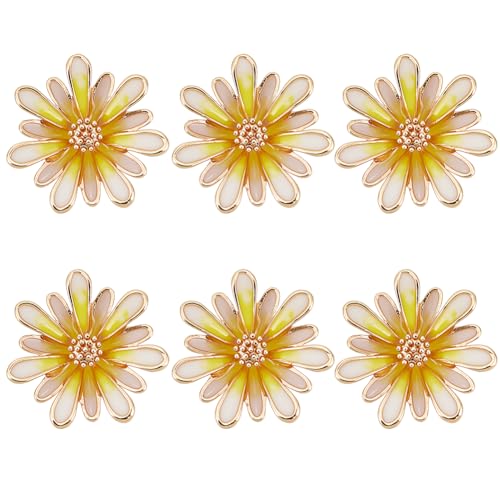 GOMAKERER 6 Stück Blumen Legierungsknöpfe, Große Strassknöpfe 1 Löchern Blumen Strassknöpfe Metallknöpfe Verzierungen Kleidungsknöpfe Für Mäntel Kleidung Anzüge Basteln DIY Dekoration 22x9mm GOMAKERER 6 Stück Blumen Legierungsknöpfe, Große Strassknöpfe 1 Löchern Blumen Strassknöpfe Metallknöpfe Verzierungen Kleidungsknöpfe Für Mäntel Kleidung Anzüge Basteln DIY Dekoration 22x9mm von GOMAKERER