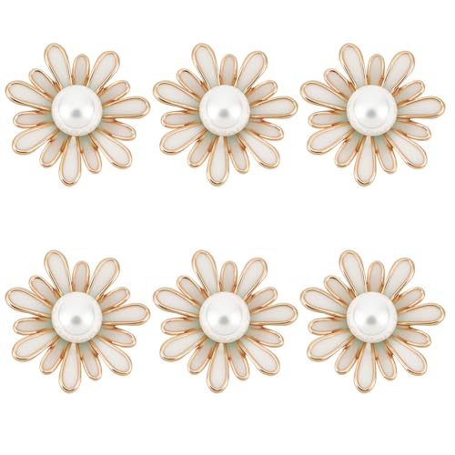 GOMAKERER 6 Stück Blumen Legierungsknöpfe 1 Loch Blumenperlenknöpfe Metallknopf Verzierungen Kleidungsknöpfe Für Mäntel Kleidung Anzüge Basteln DIY Dekoration, 19x18.5x12mm GOMAKERER 6 Stück Blumen Legierungsknöpfe 1 Loch Blumenperlenknöpfe Metallknopf Verzierungen Kleidungsknöpfe Für Mäntel Kleidung Anzüge Basteln DIY Dekoration, 19x18.5x12mm von GOMAKERER