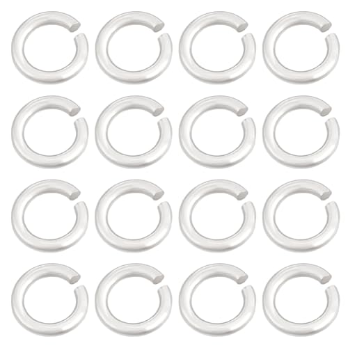 GOMAKERER Binderinge aus 925er-Sterlingsilber, 6 mm, geschlossene Binderinge, geschlossene runde O-Ringe, kleine Schmuckringe für Schmuck, Armbänder, Halsketten, Basteln, 16 Stück von GOMAKERER